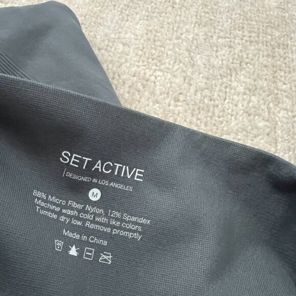 Set Active Gray Leggings M - Picture 2 of 8